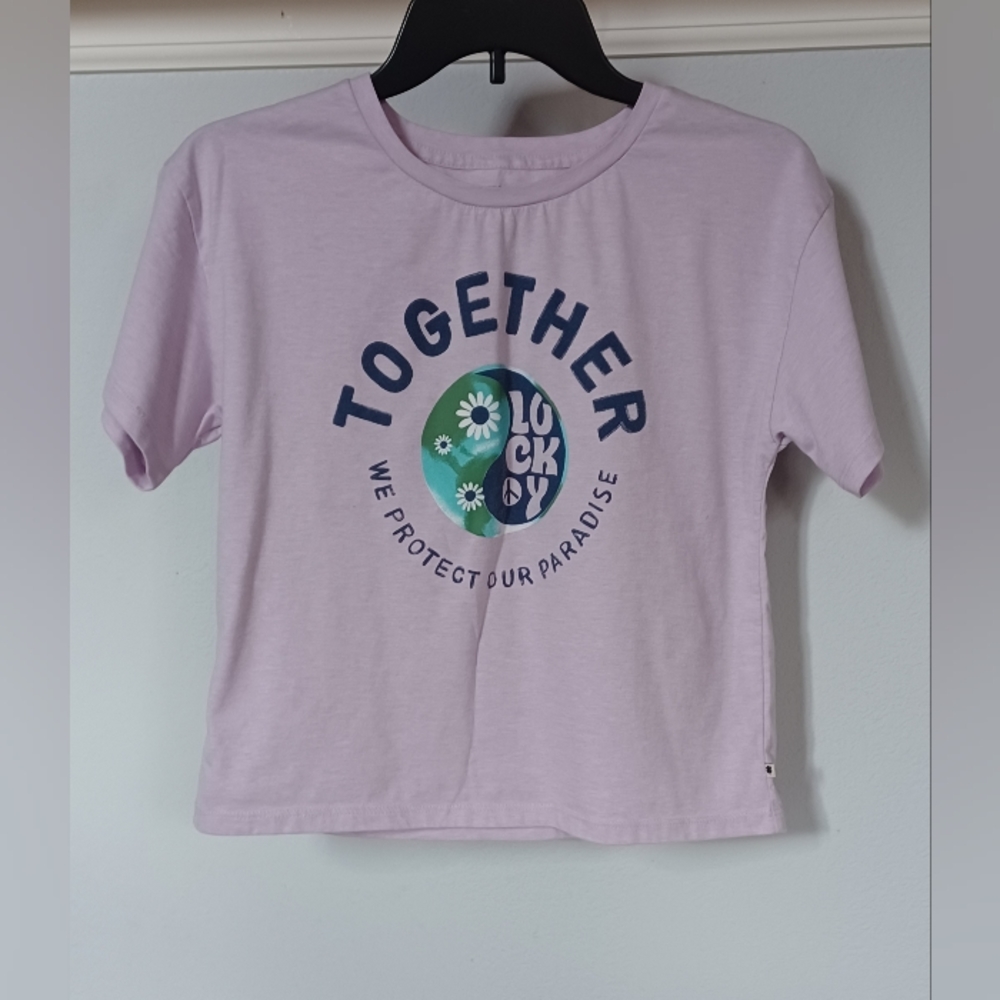 Girls Lucky Brand T-shirt, size XL(16) in lavender